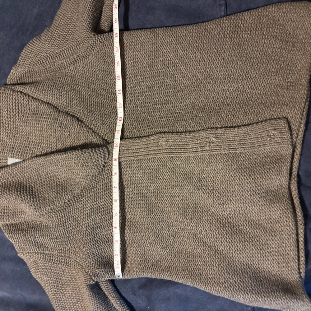 Poetry Taupe Shawl Collar Cardigan - Picture 7 of 9